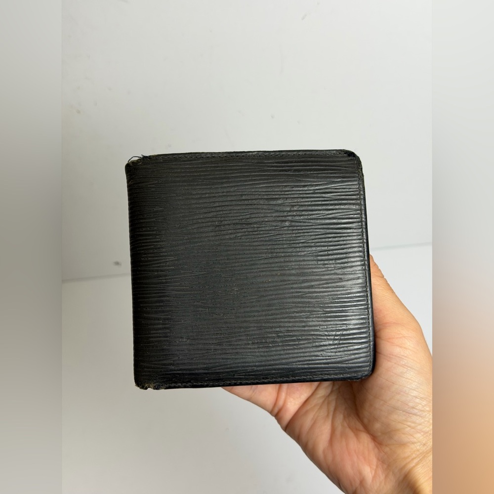 Louis Vuitton Black Epi Leather Bifold Wallet